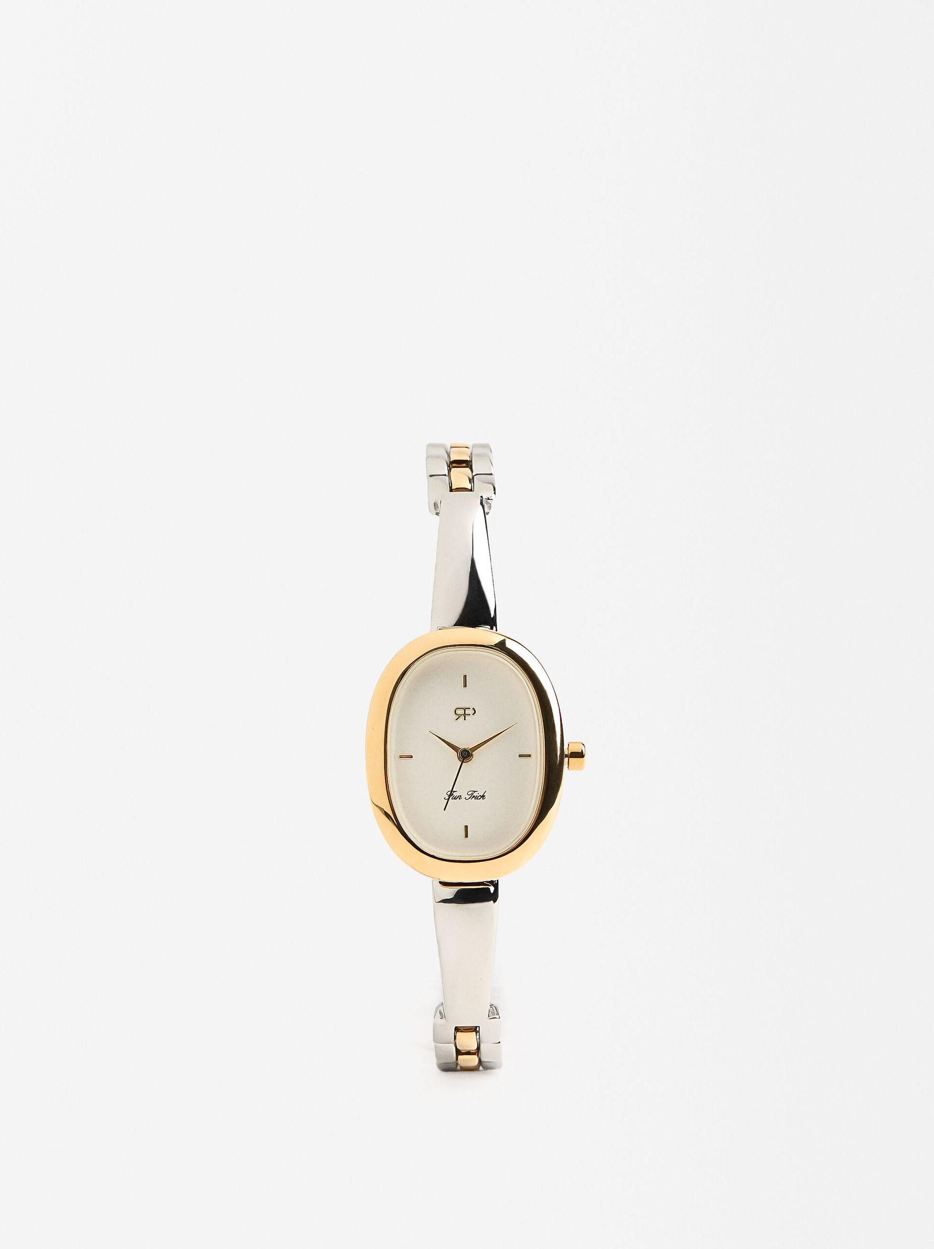 Stainless steel bracelet watch with strap image number 0.0
