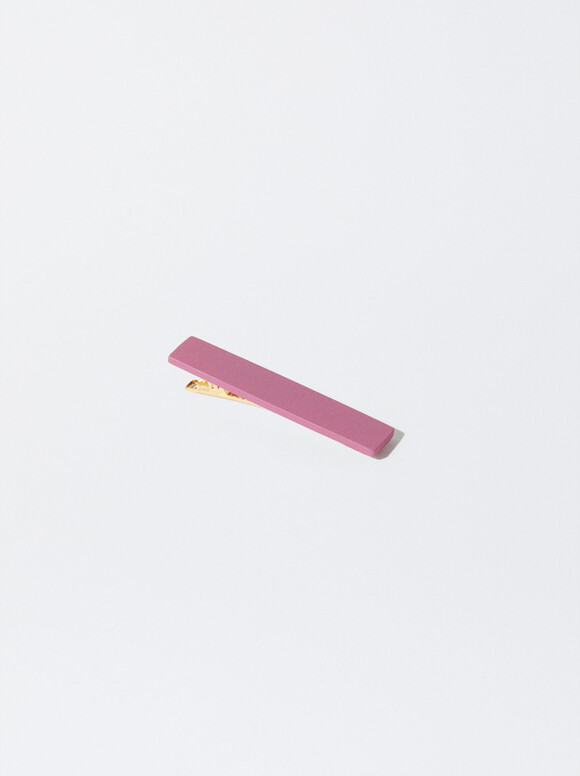 Resin Hair Duckclip, Pink, hi-res