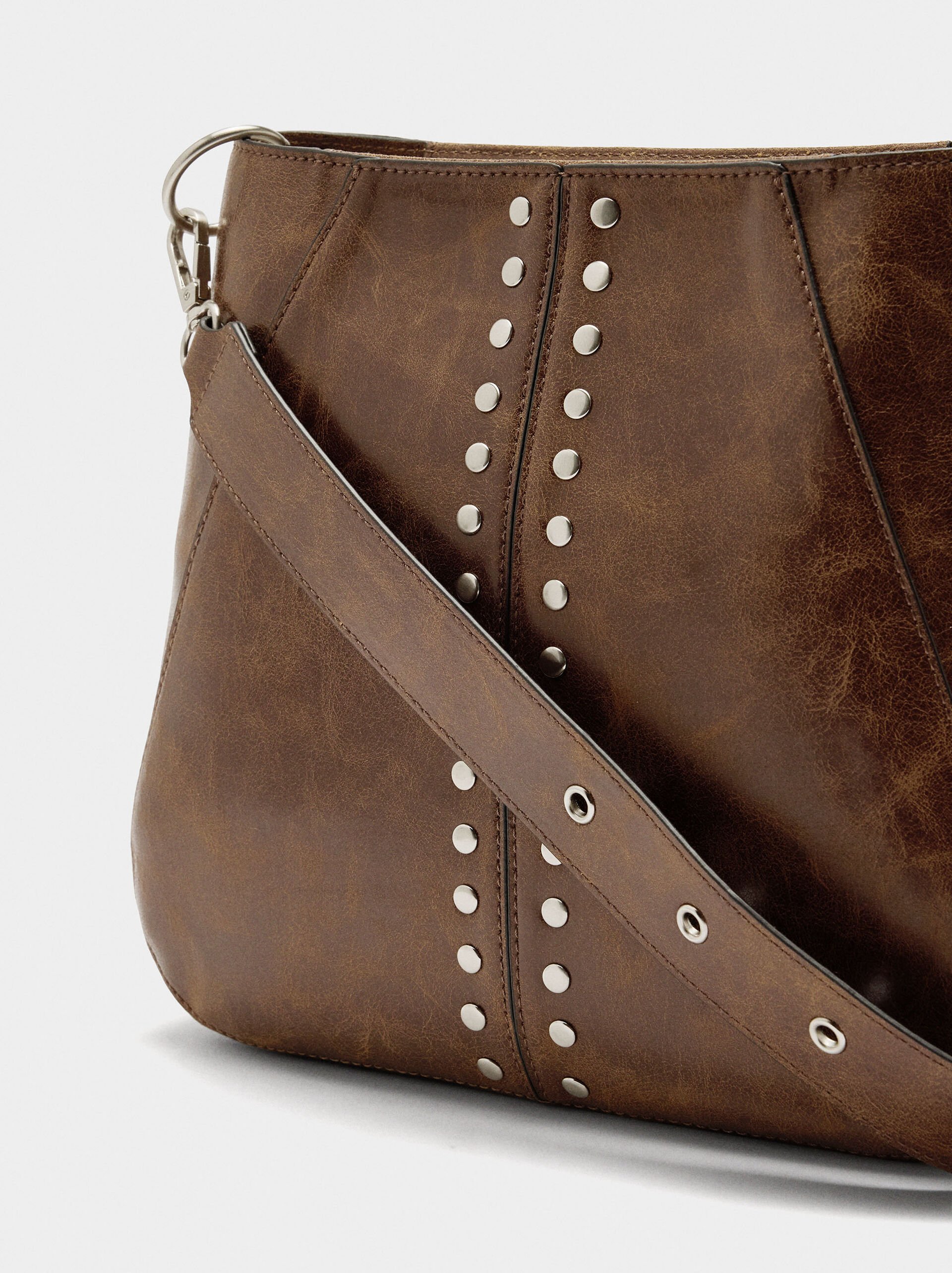 Shoulder bag with studs image number 1.0