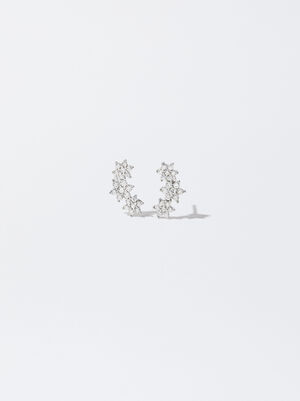 925 Silver Studs With Zirconia image number 1.0