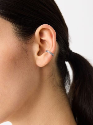Silver Cubic Zirconia Ear Cuff image number 1.0