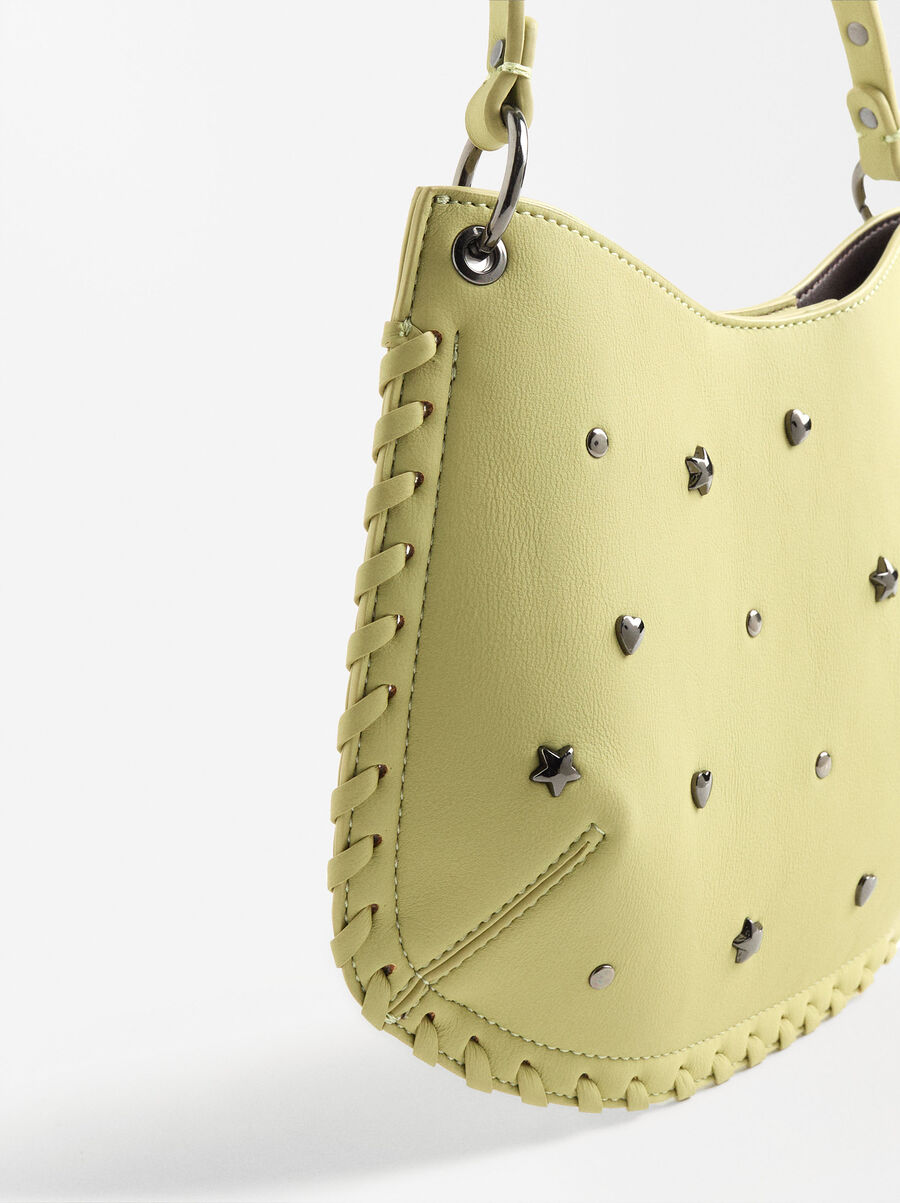 Shoulder bag with studs