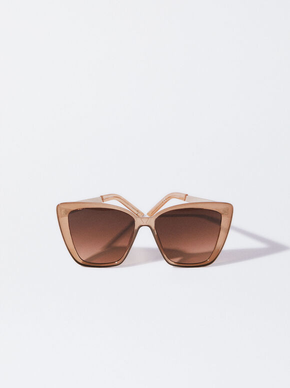 Square Sunglasses, Pink, hi-res