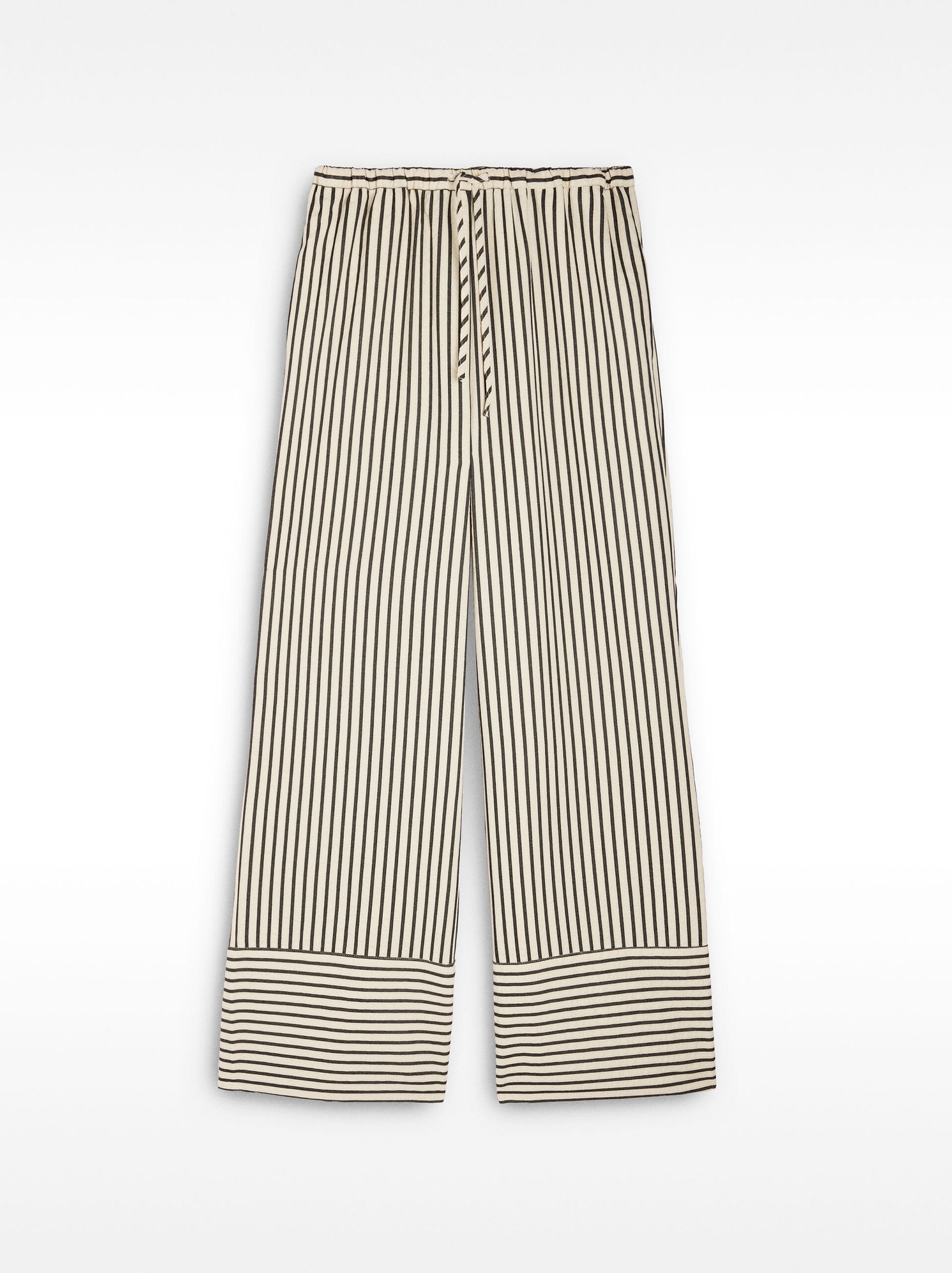 Striped loose-fitting trousers image number 5.0