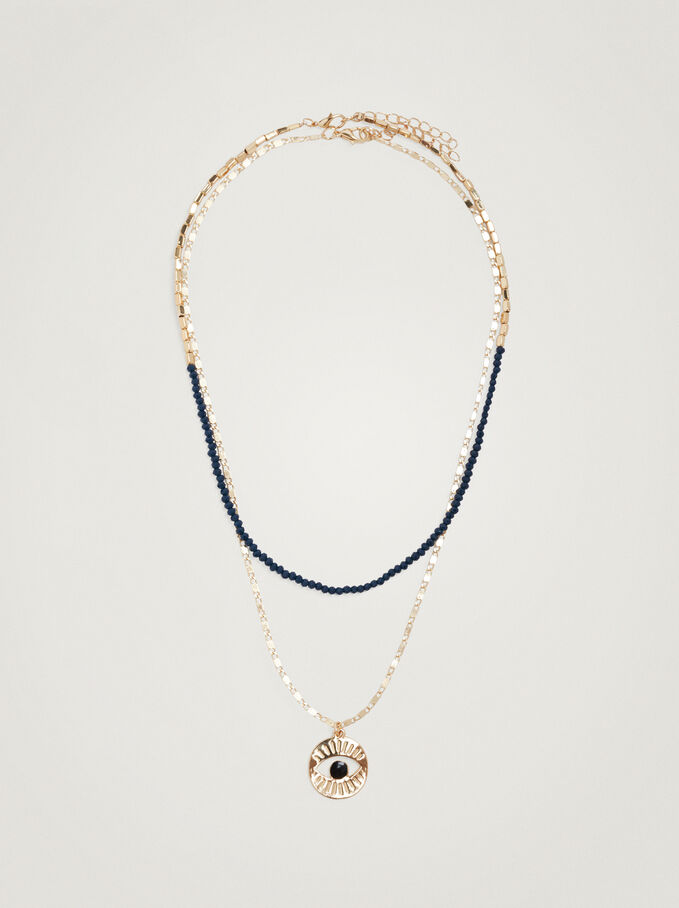 Necklace Set With Eye, Multicolor, hi-res