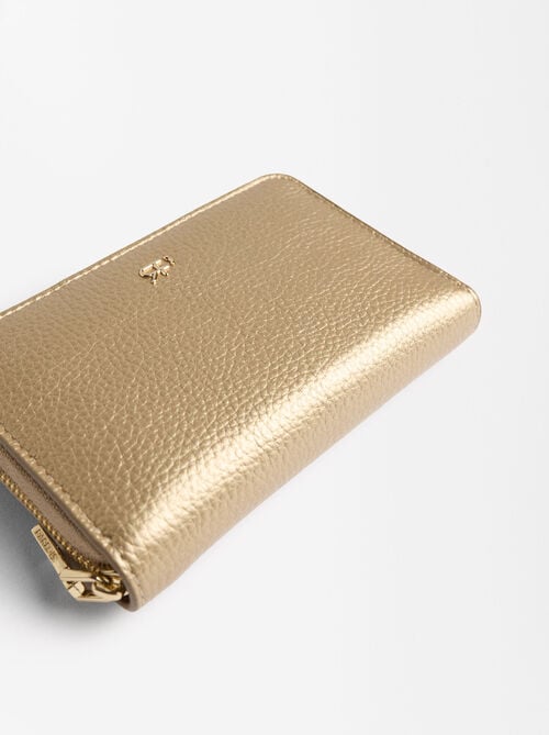 Cartera básica con textura