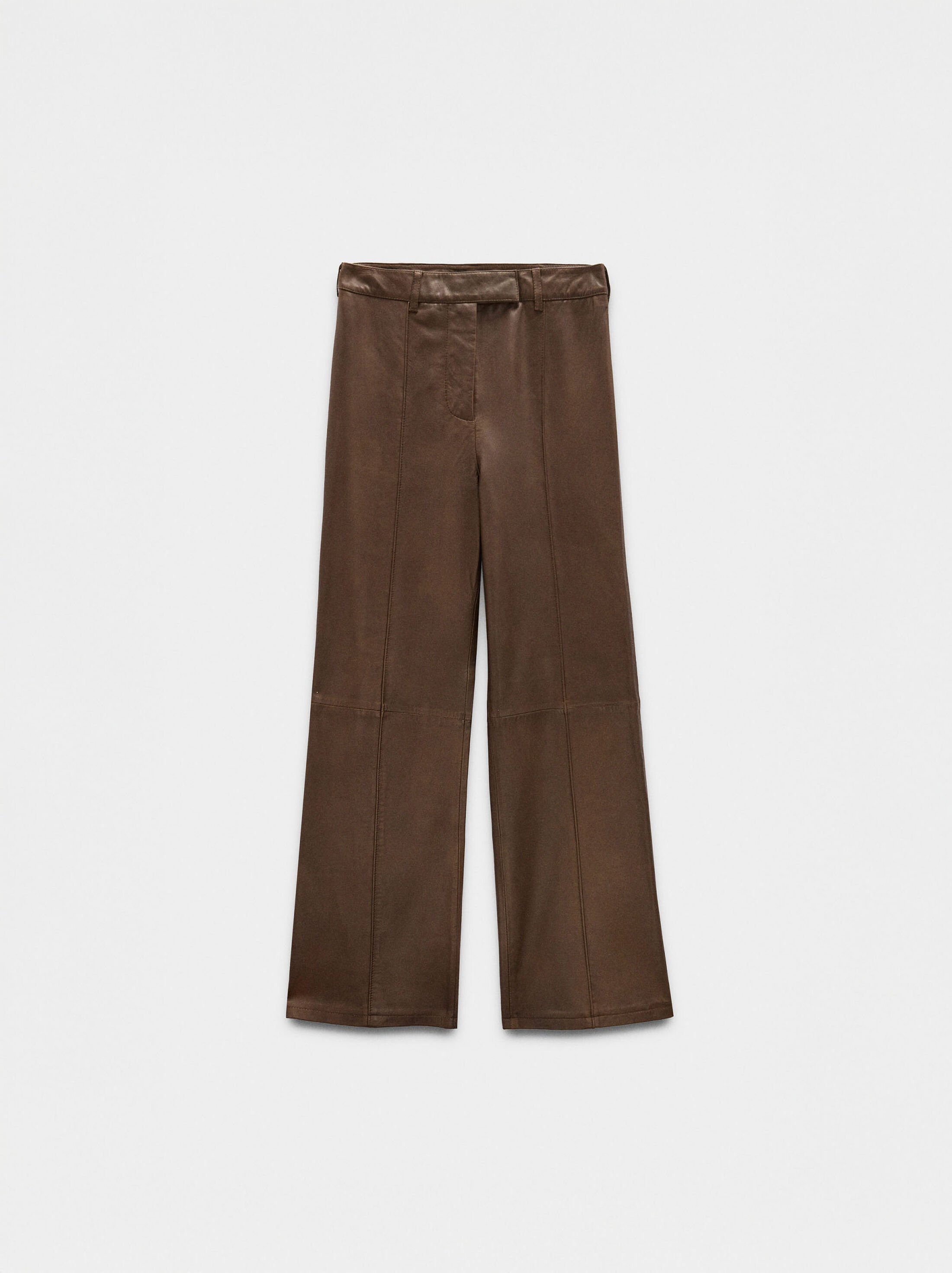 Pantalons de campana de pell image number 7.0