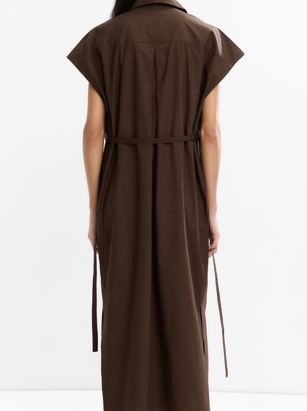 Hemdblusenkleid aus 100 % Baumwolle