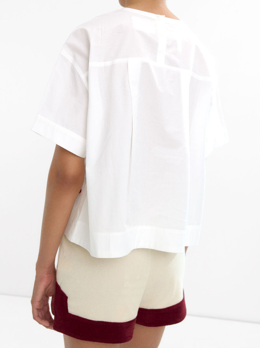 Top with embroidery 100% cotton