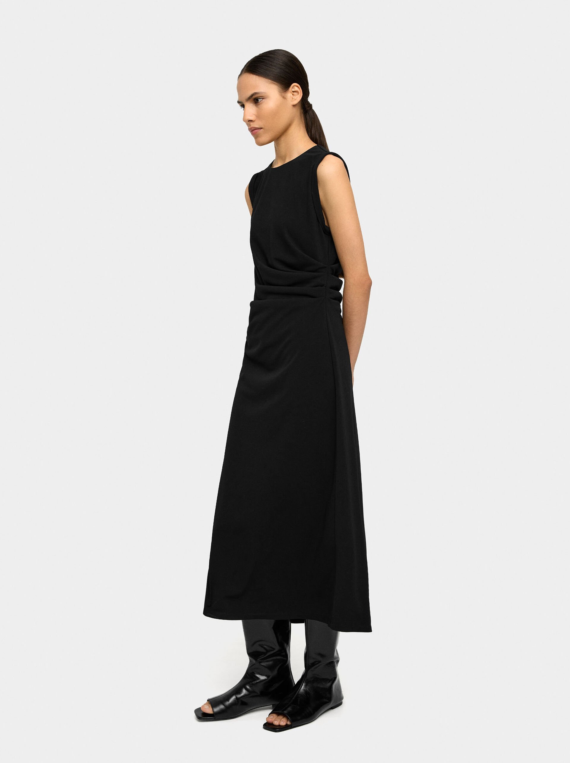 Midi dress with draped image number 1.0