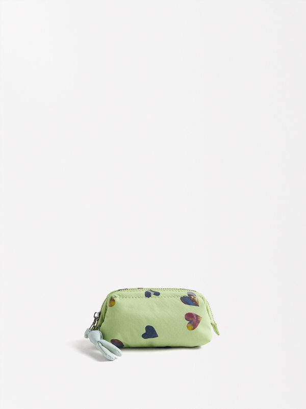 Printed nylon coin purse