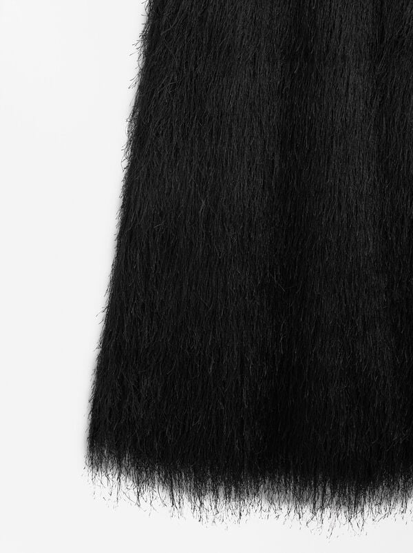 Long skirt fur effect