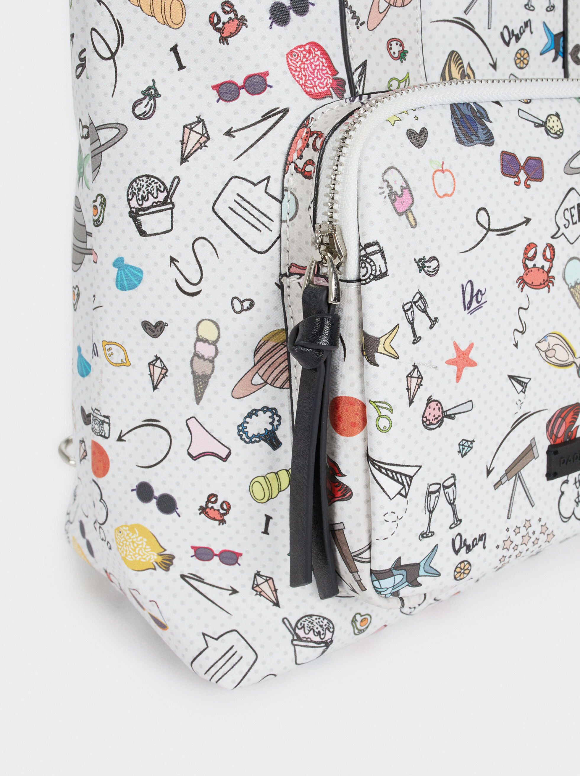 printed backpack