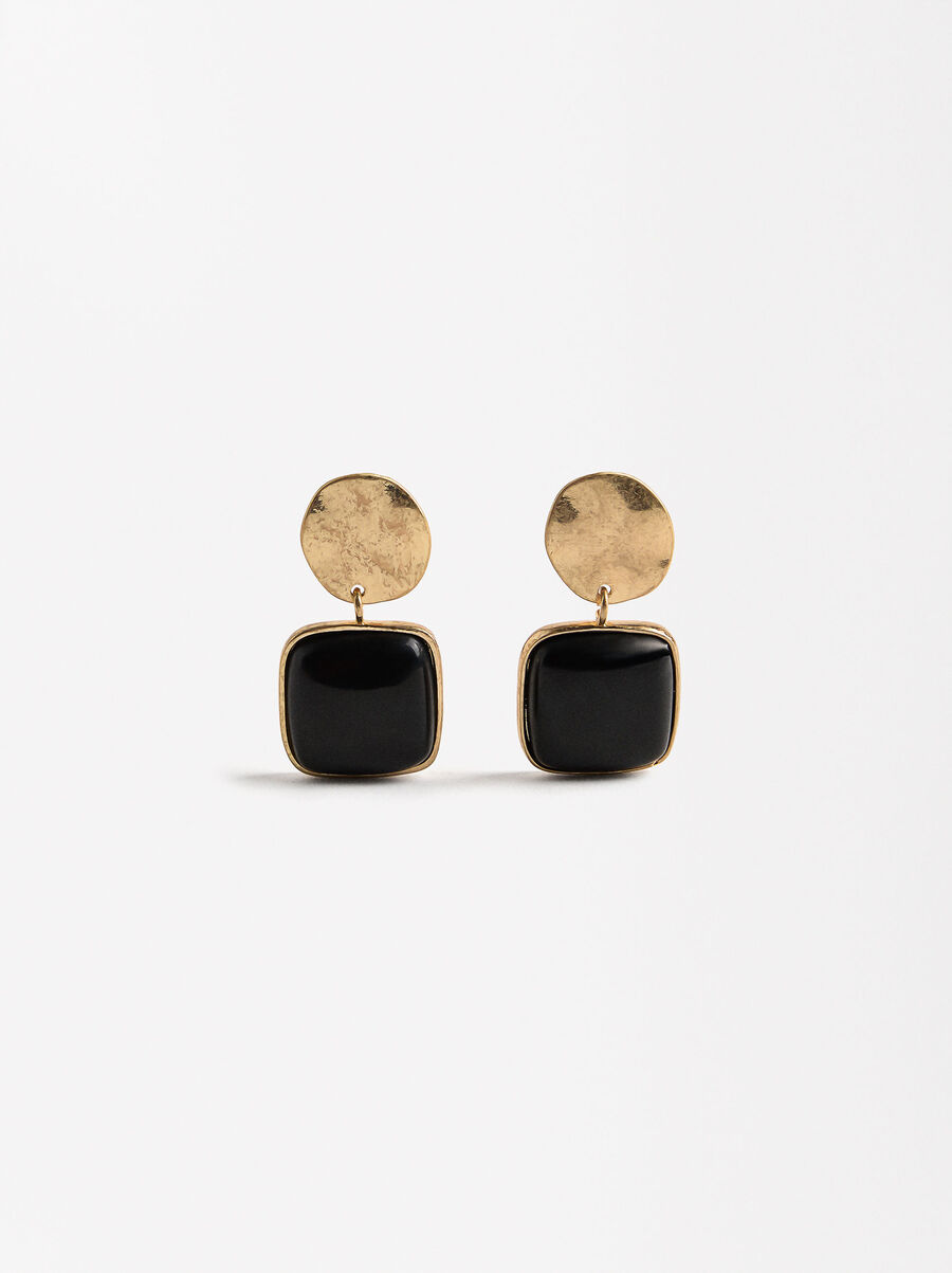 Boucles d'oreilles avec pierre