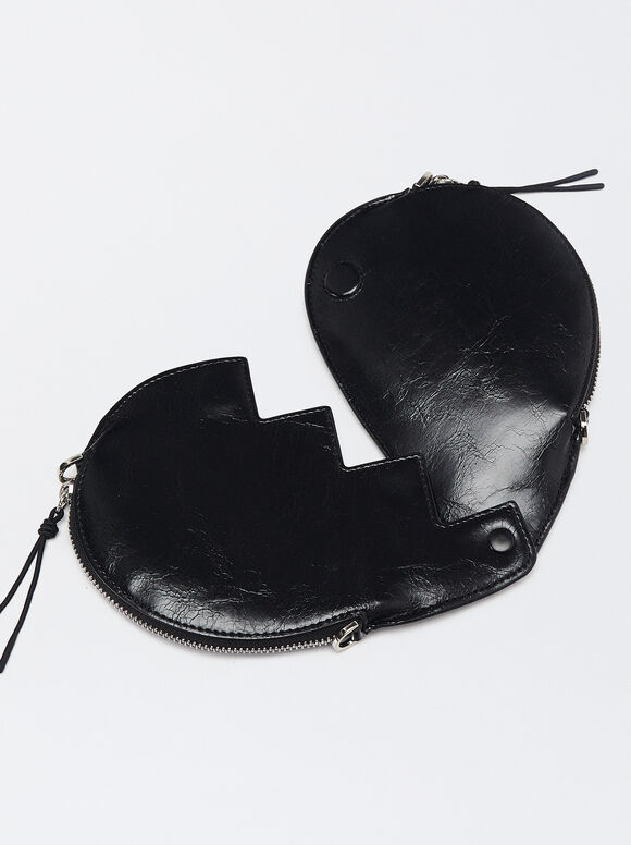 Online Exclusive - Heart Handbag , Black, hi-res