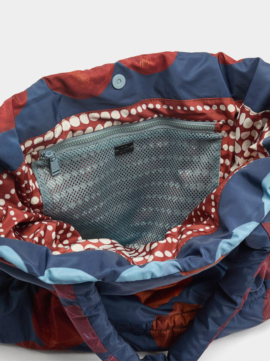 Bolso shopper estampado de nylon