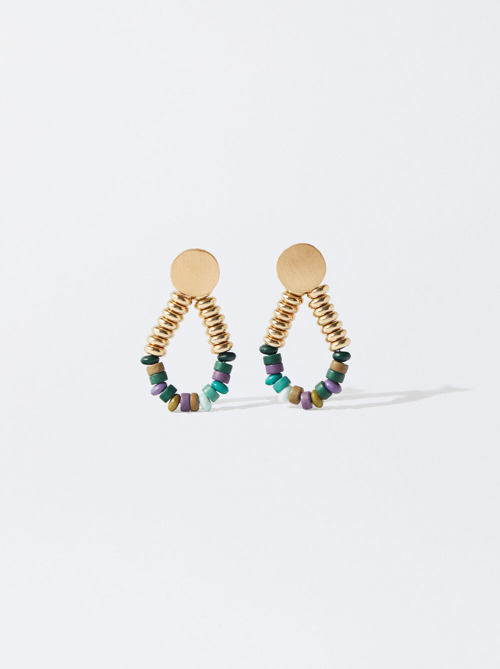 Multicoloured Earrings With Stone