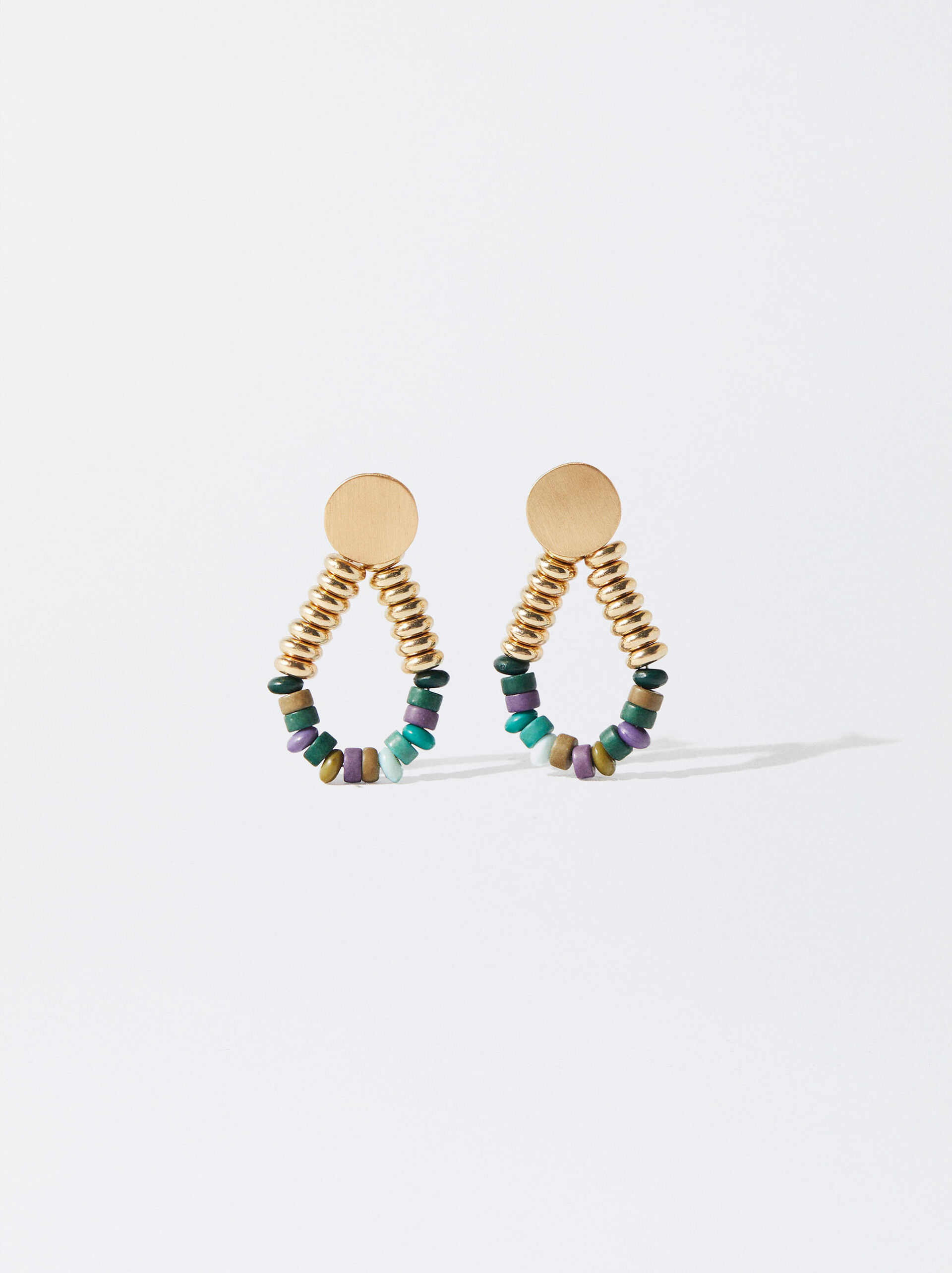 Multicoloured Earrings With Stone image number 0.0