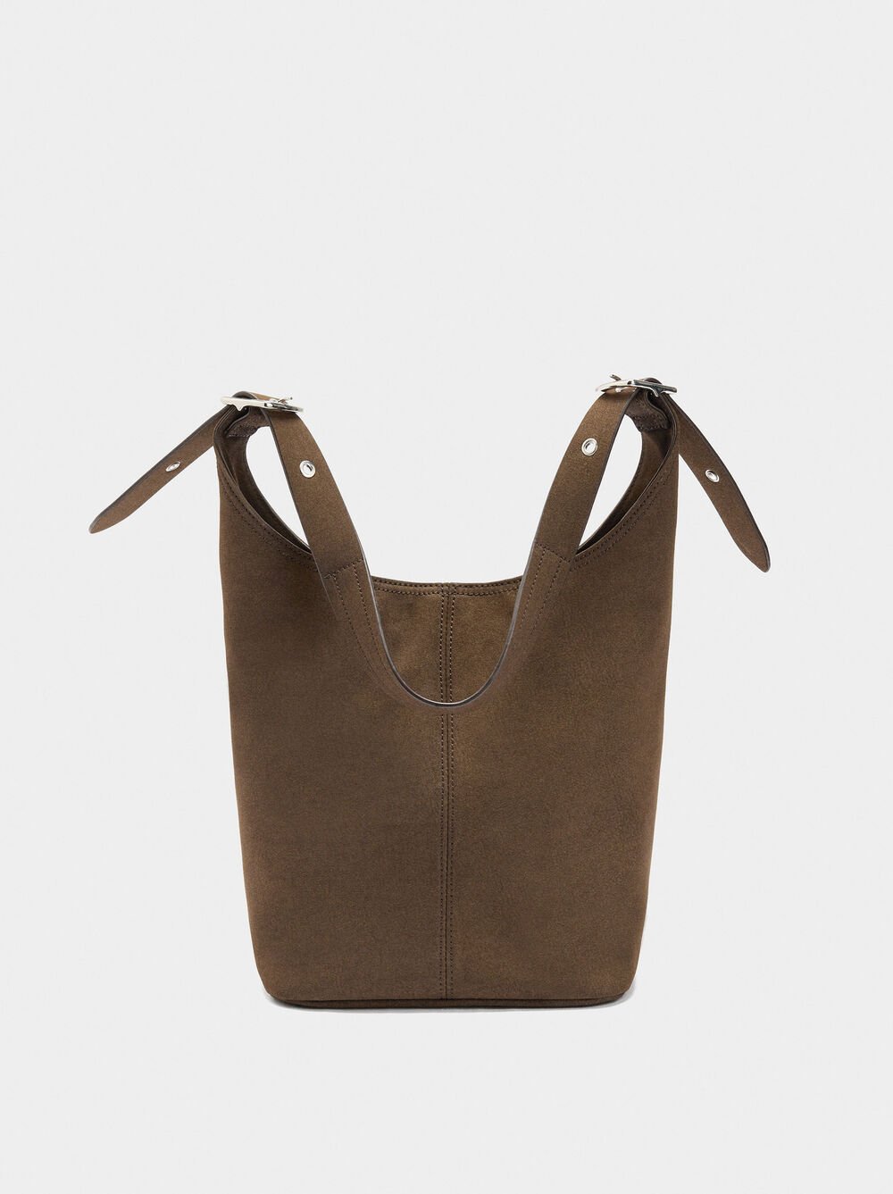 Sac à épaule avec effet cuir