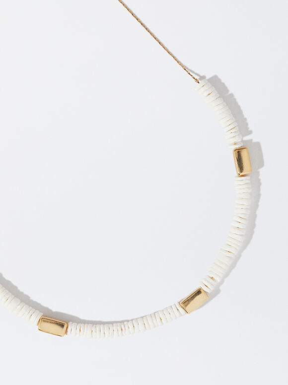 Necklace With Shell, Golden, hi-res
