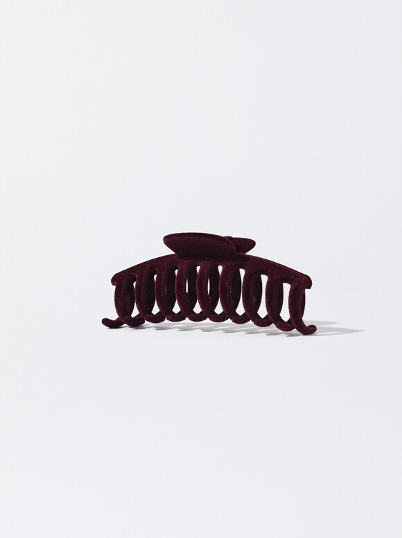 Hair Claw, Red, hi-res