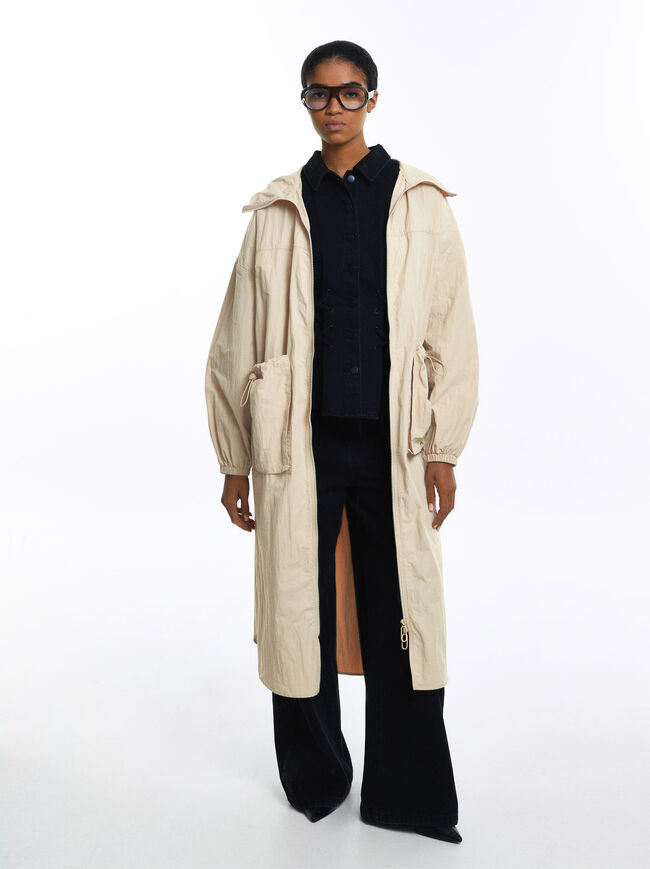 Long Parka With Pockets image number 1.0