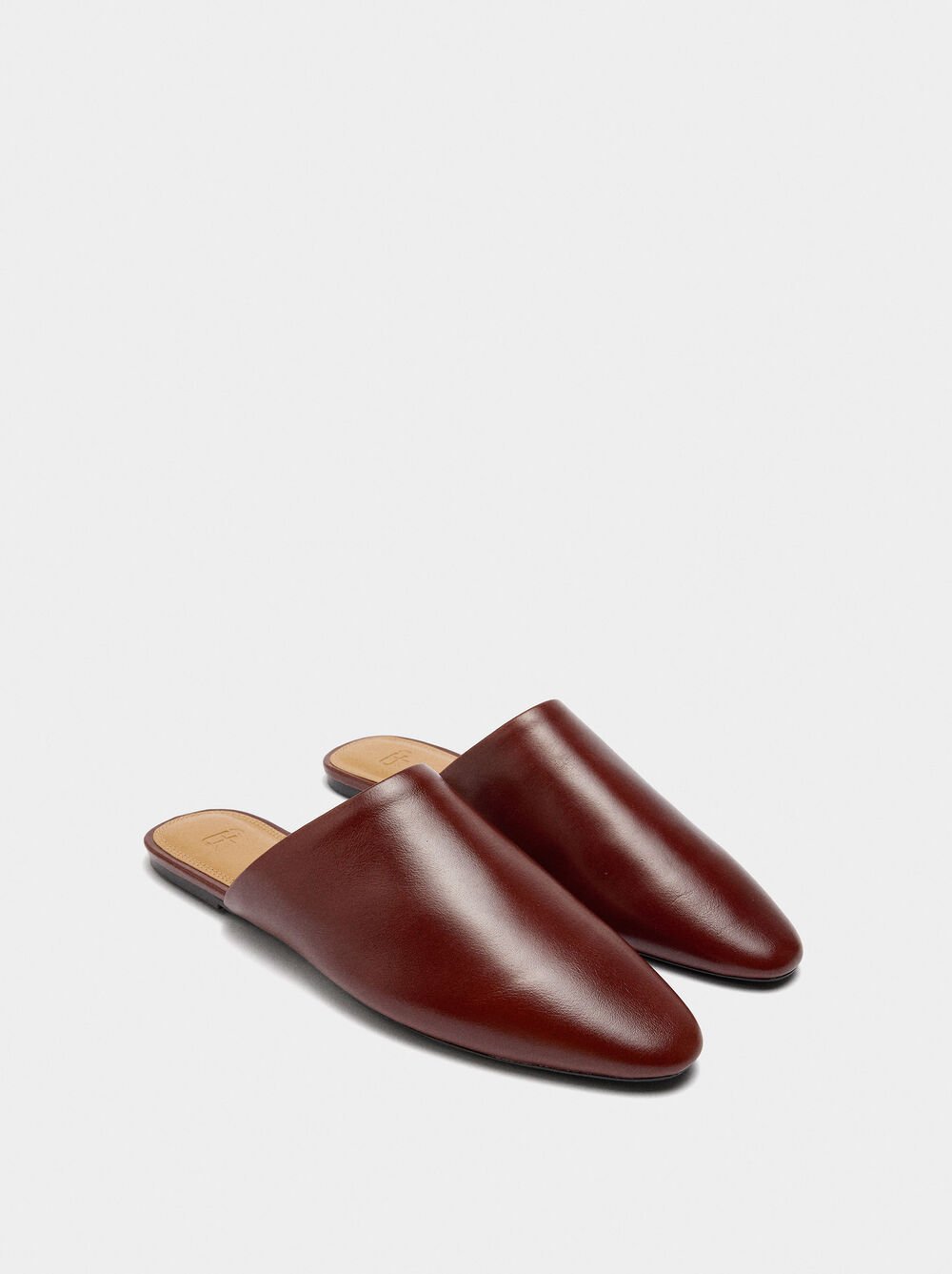 Leather mule shoes