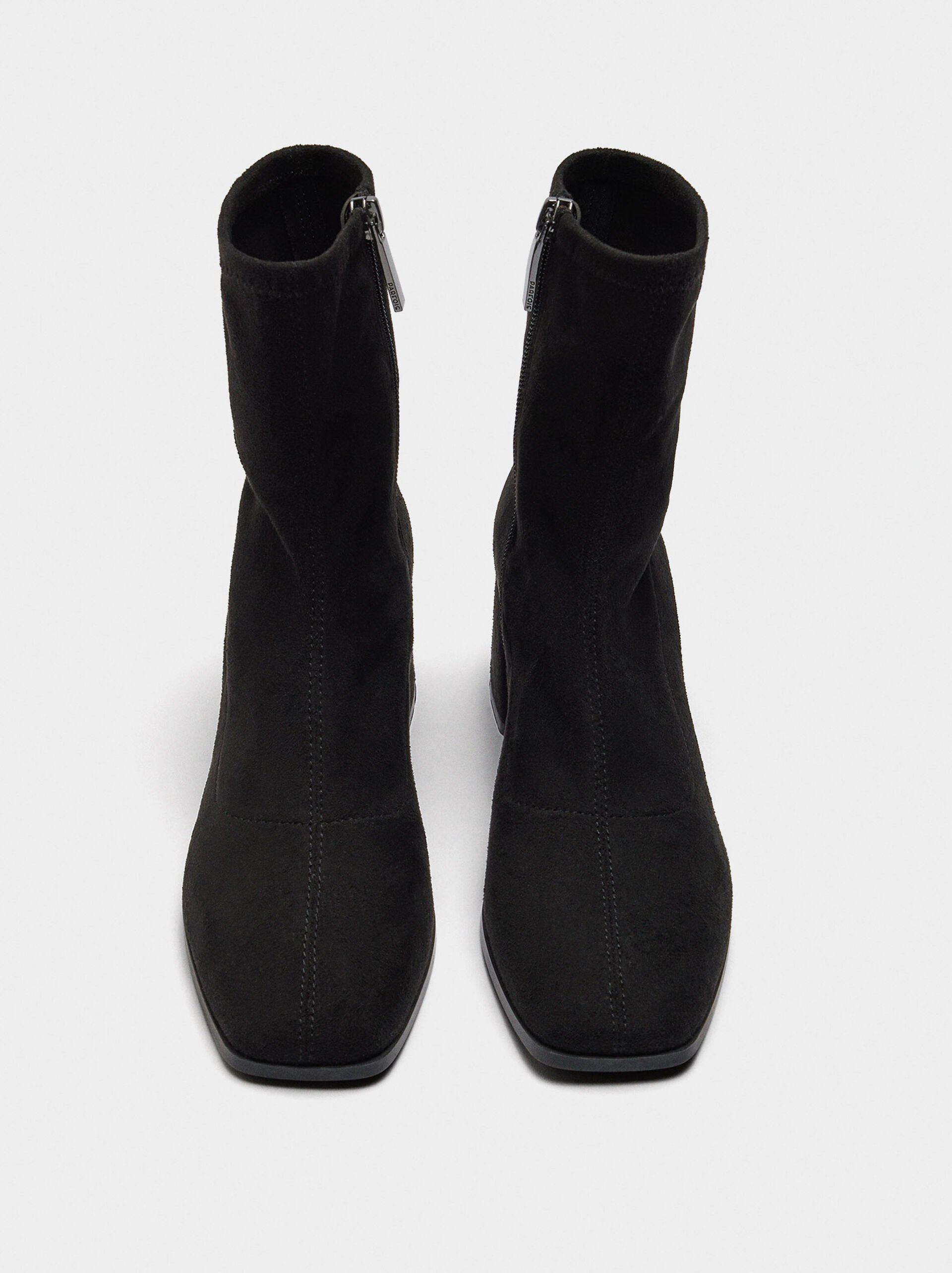 Suede effect ankle boots image number 0.0