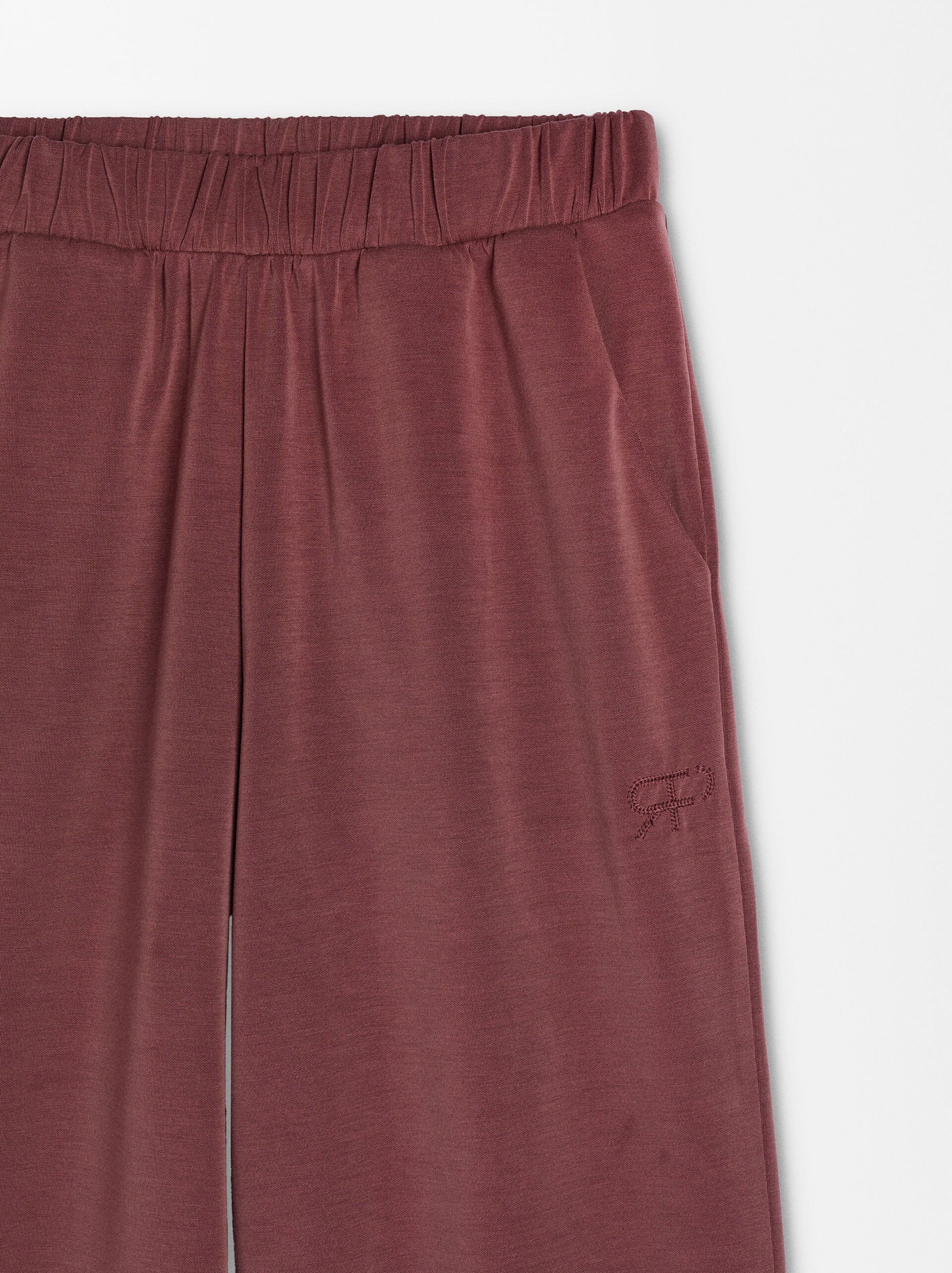 Loose-fitting trousers with elastic waistband image number 6.0