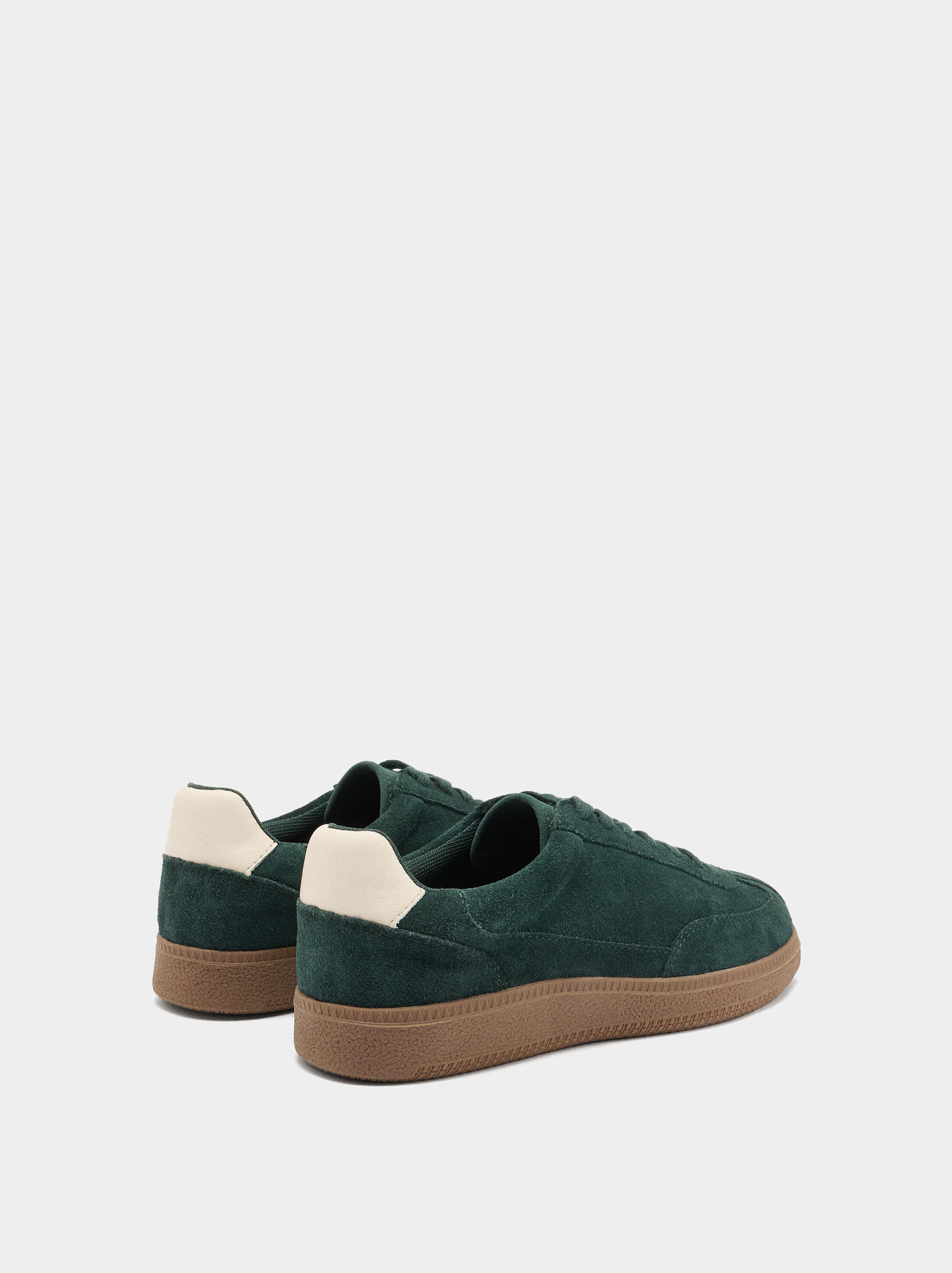 Suede leather sneakers image number 4.0