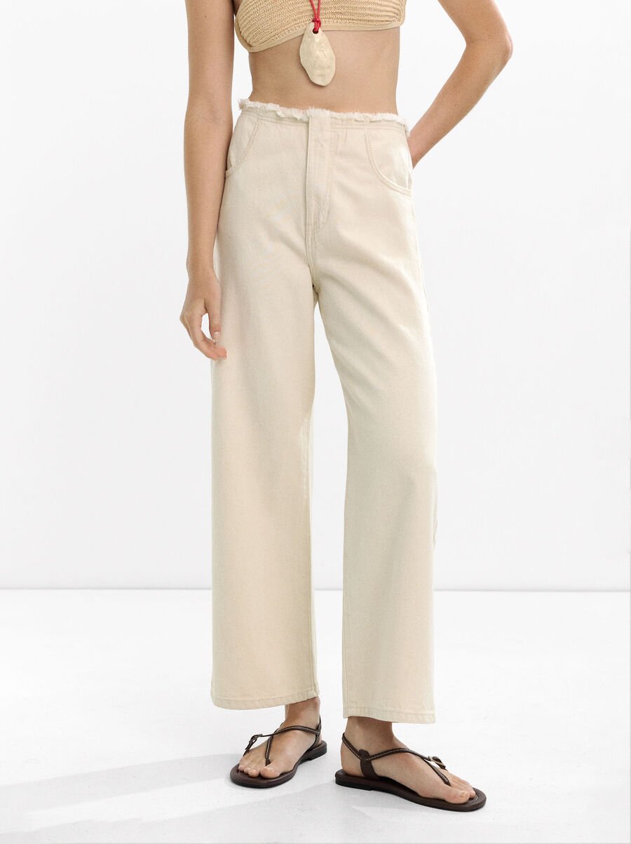 100% cotton denim trousers