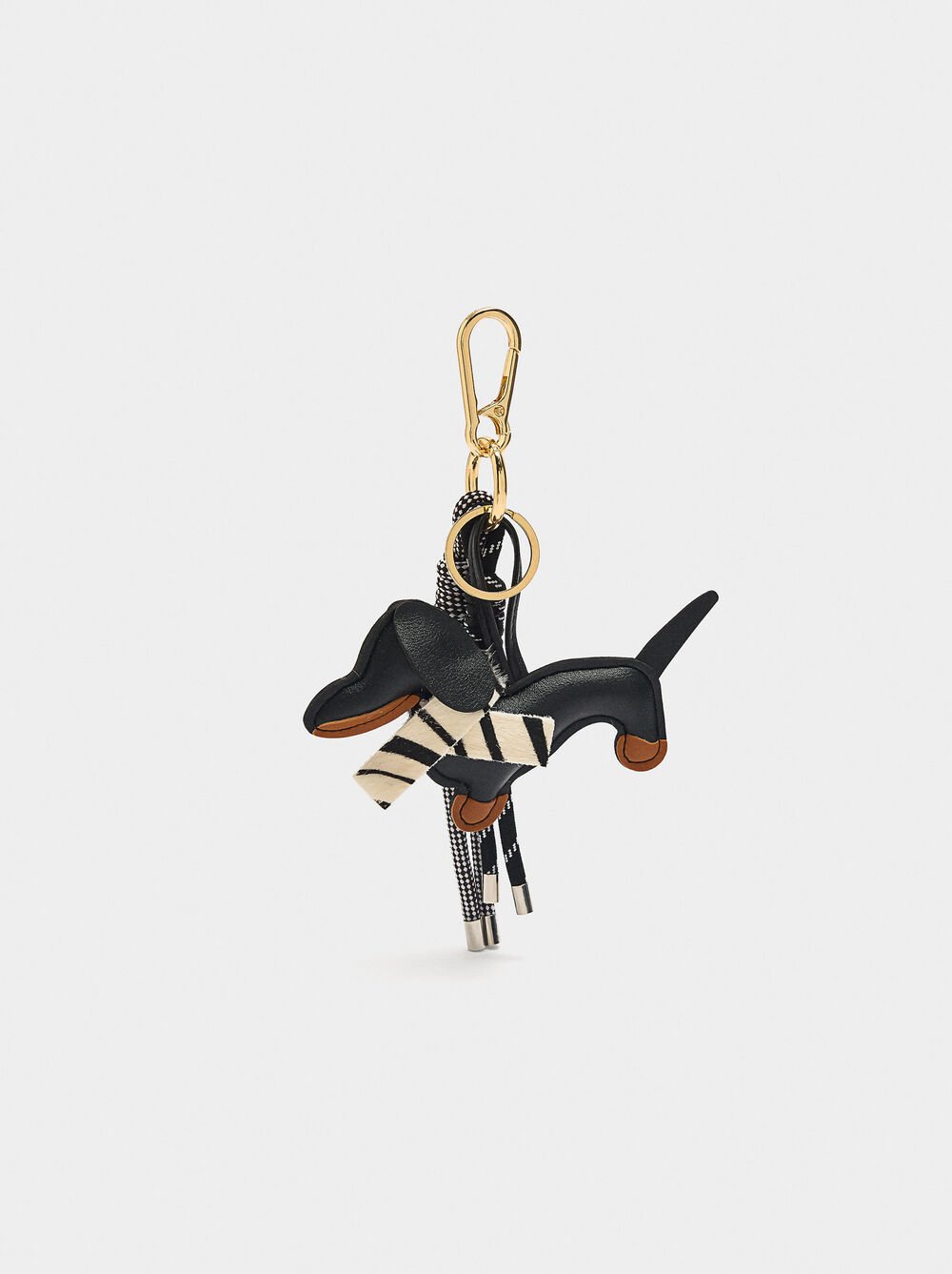 Dog keychain charm