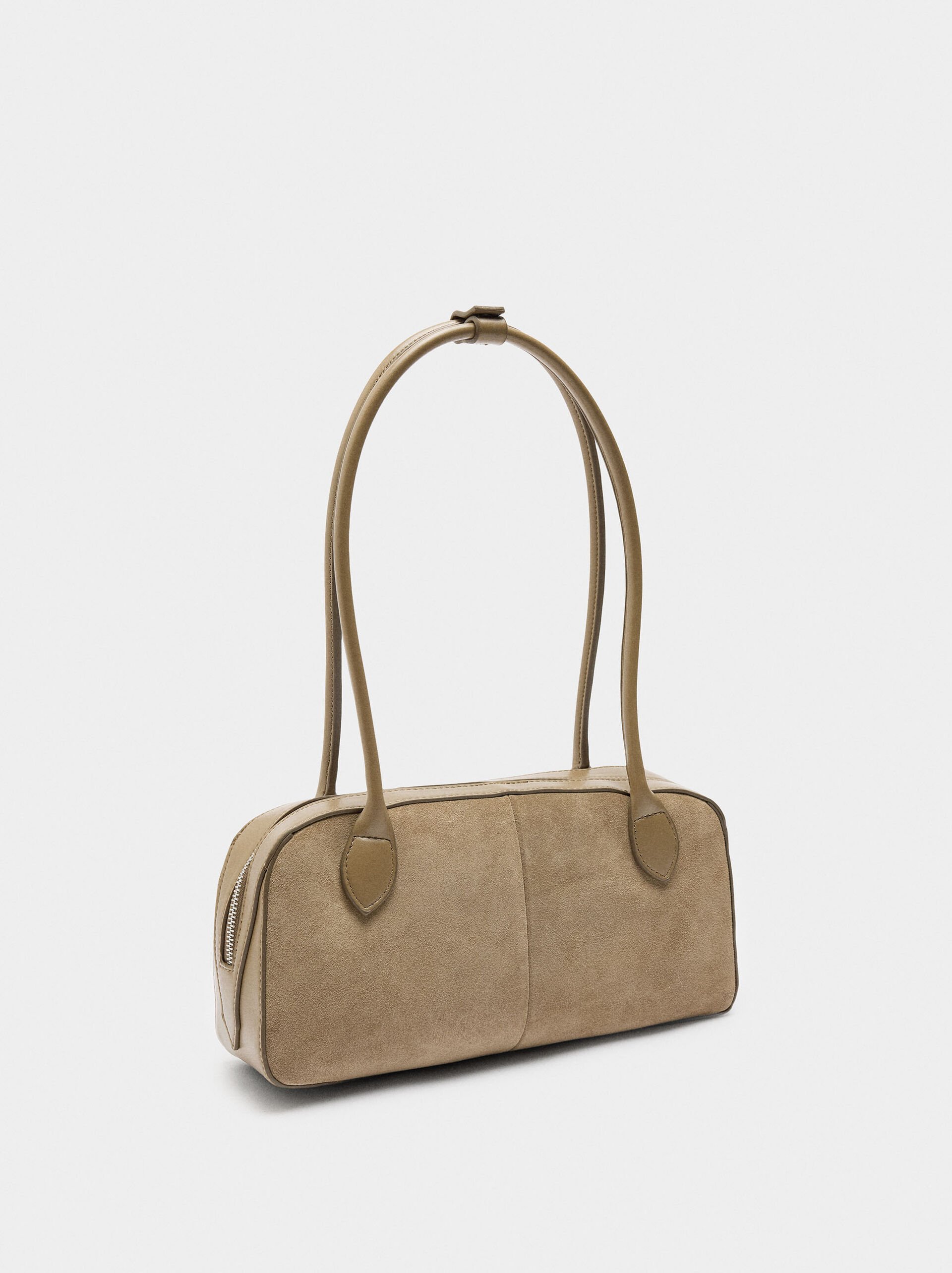 Shoulder bag with leather details image number 3.0