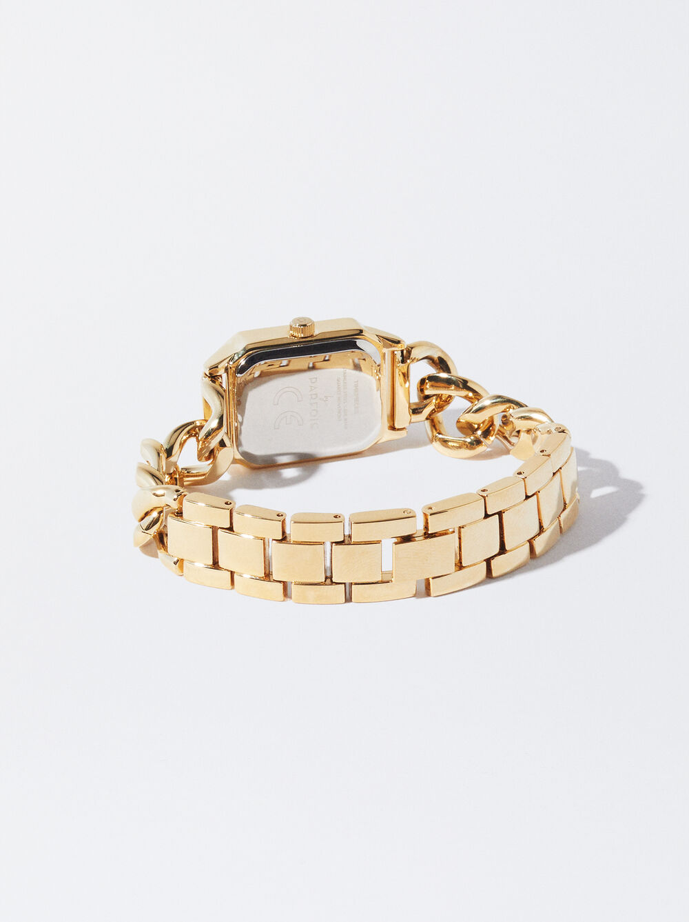 Gold Watch With Link Bracelet