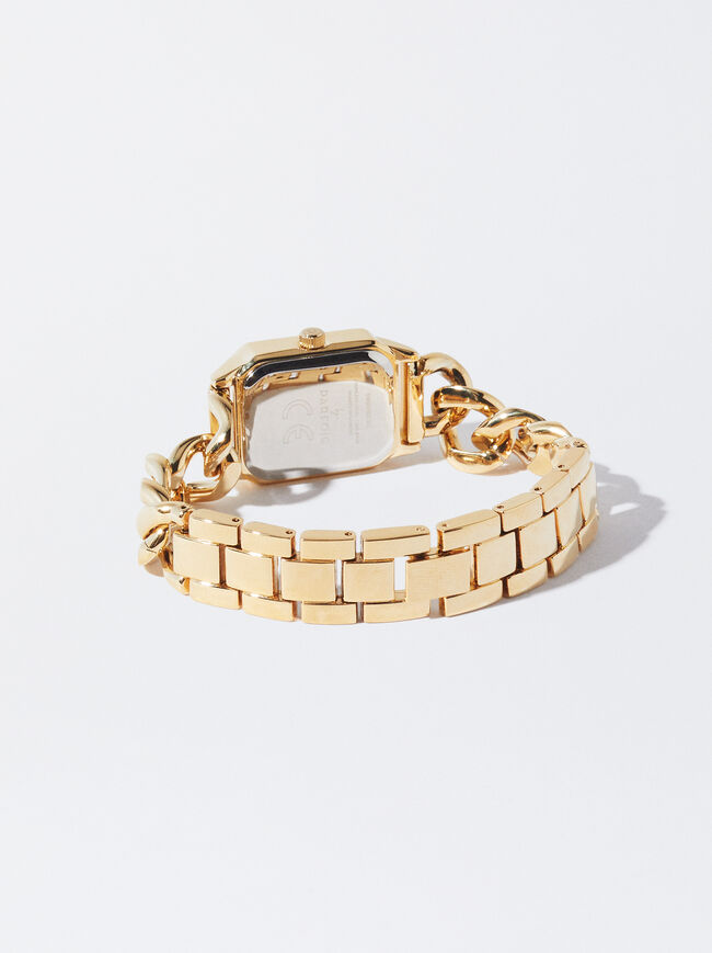 Gold Watch With Link Bracelet image number 2.0