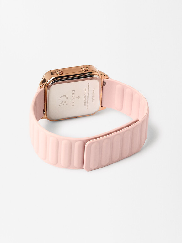 Personalized Digital Watch, Pink, hi-res