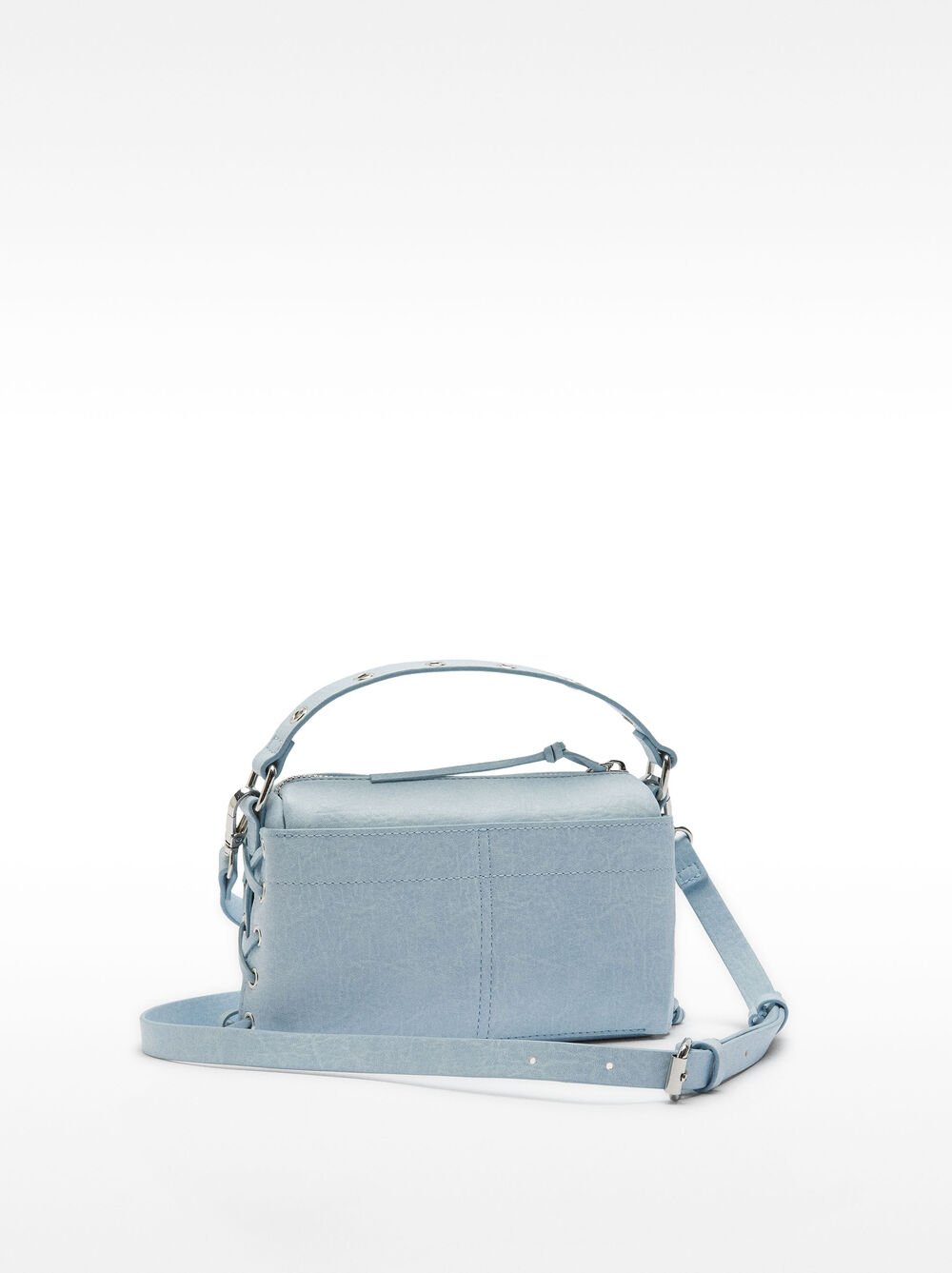 Bolso de mano trenzado con bandolera