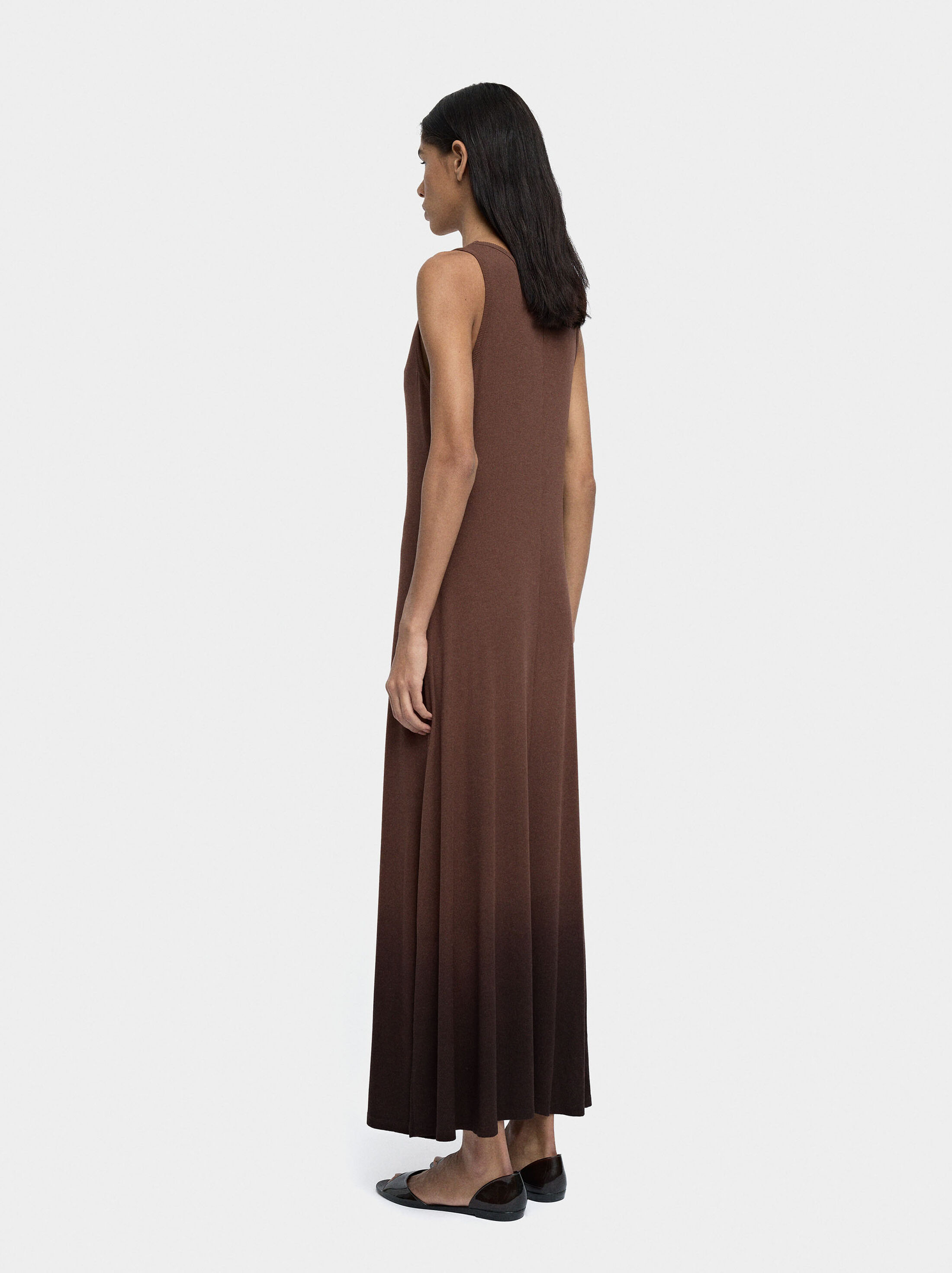 Vestido largo fluido image number 3.0