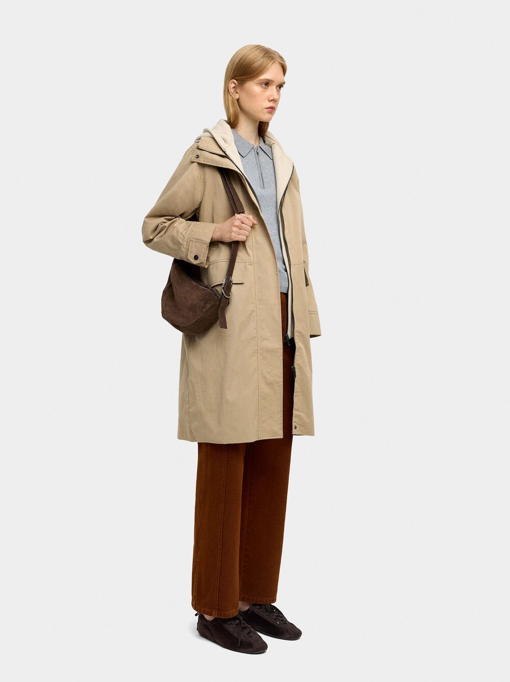 Baumwollparka mit Taschen