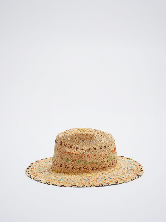 Straw Hat, Multicolor, hi-res