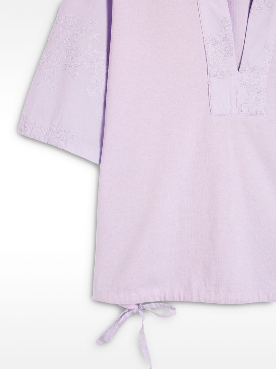 100% cotton t-shirt with embroidery