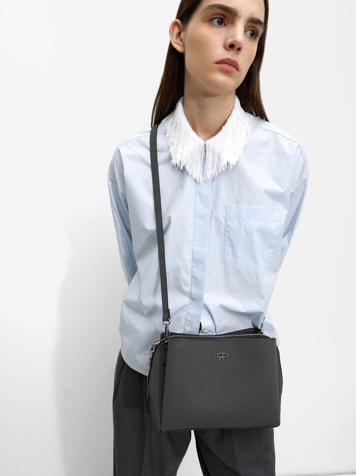 Bolso bandolera textura suave