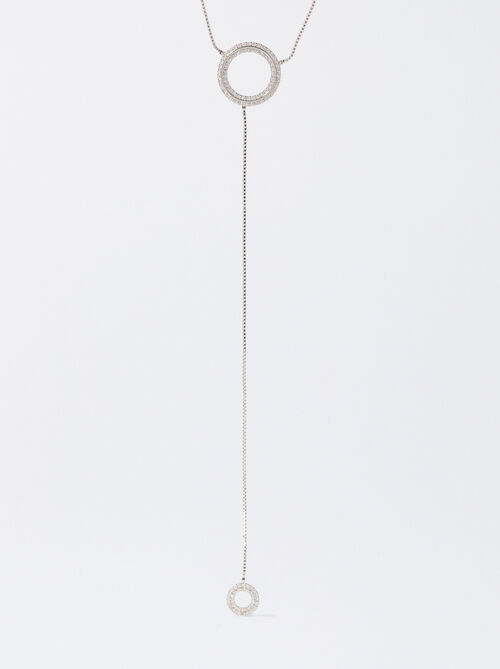 Silver Necklace With Zirconia