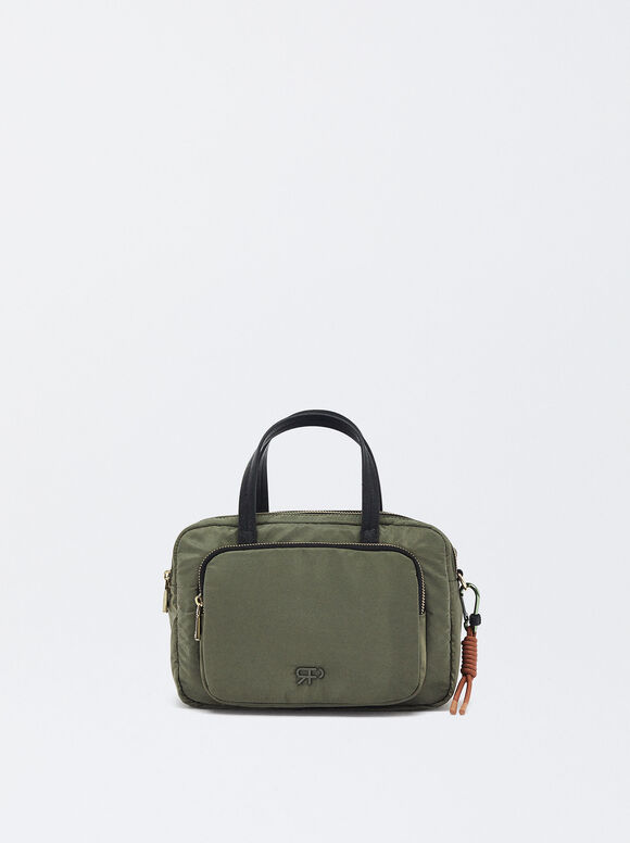 Shopper Aus Nylon, Khaki, hi-res