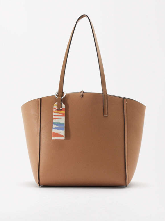 Reversible Shopper Bag, Camel, hi-res