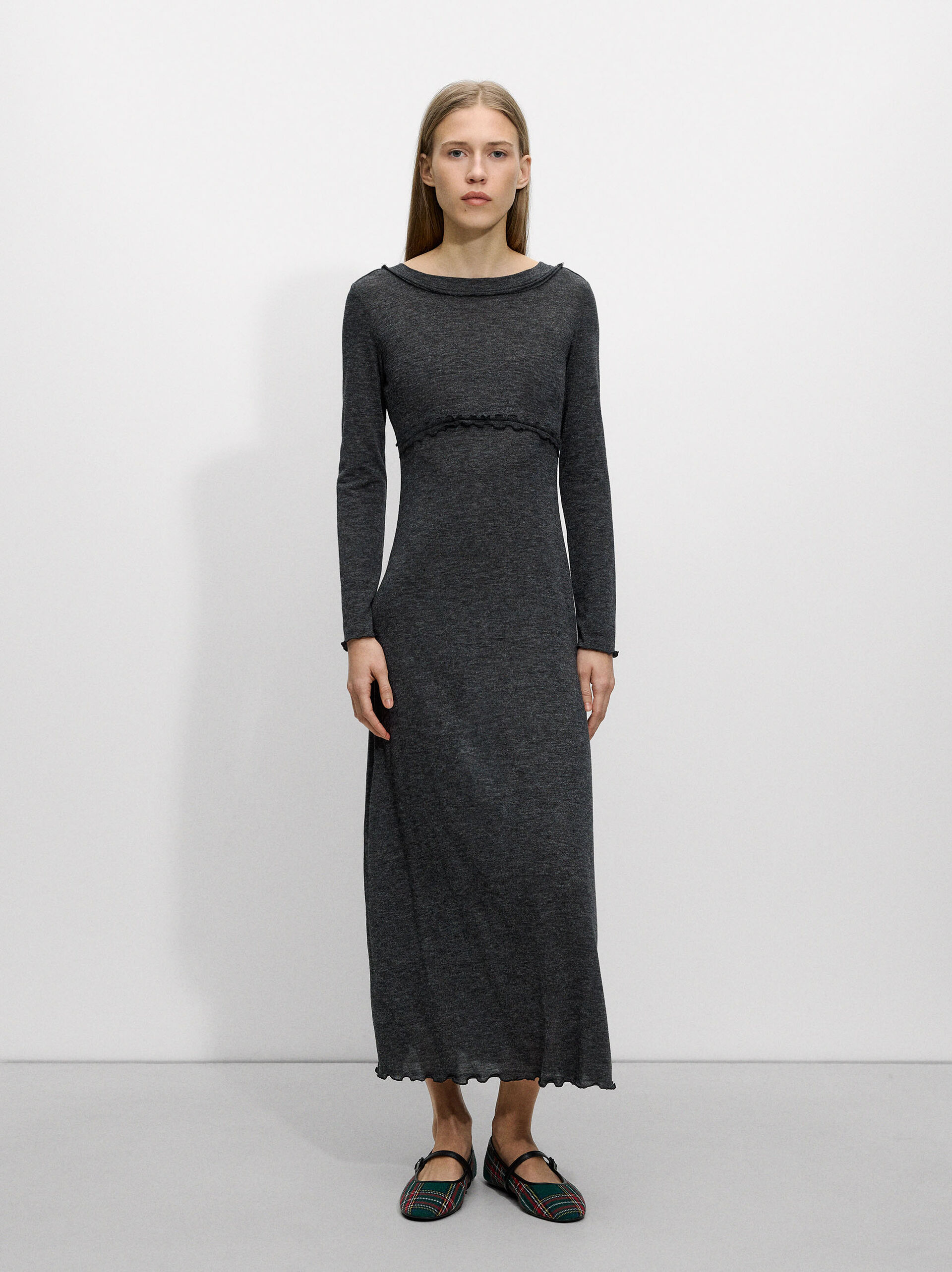 Midi-Kleid mit langen Ärmeln image number 0.0