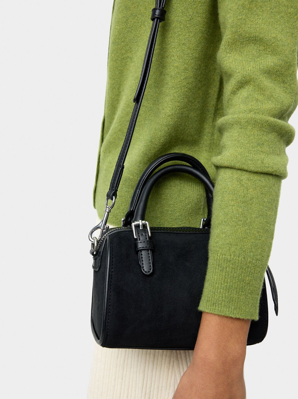 Leather-effect bowling bag S