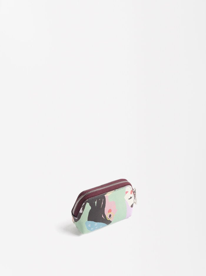 Monedero estampado 