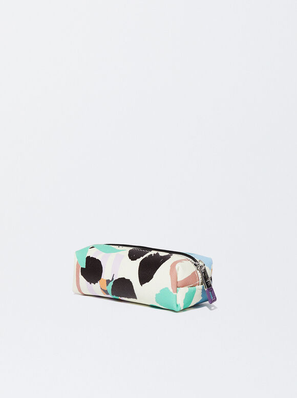 Printed Coin Purse, Multicolor, hi-res