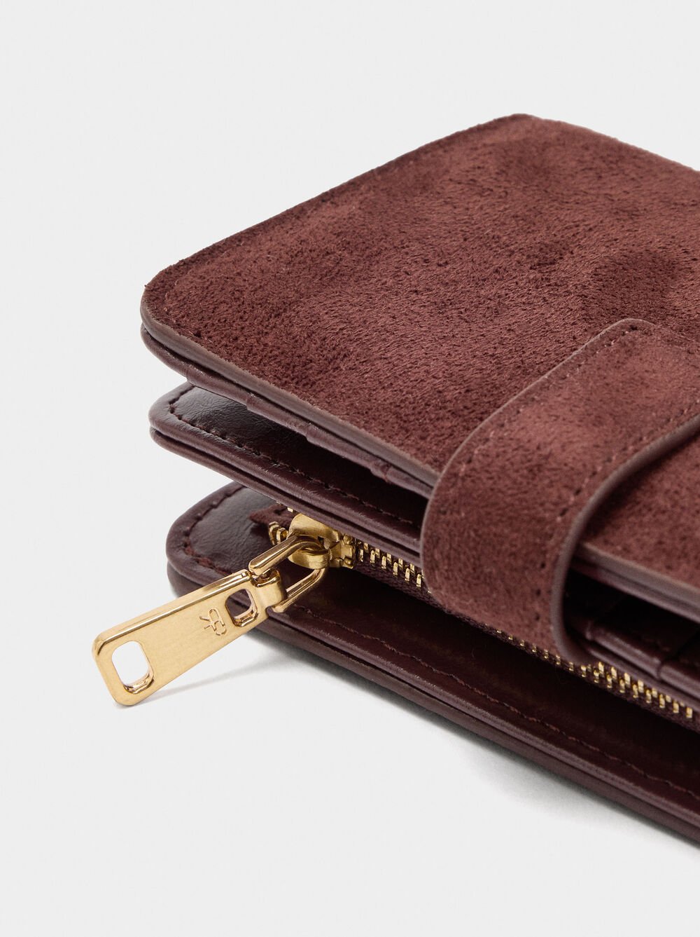 Wallet with leather-effect
